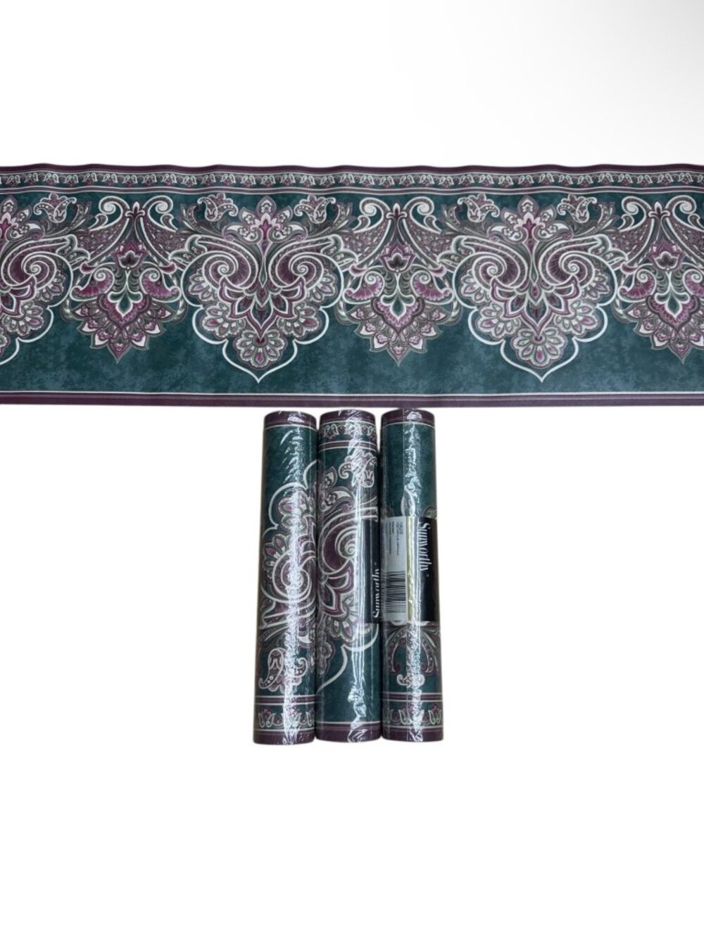 Sunworthy Vintage Wallpaper Border Paisley Floral Victorian 166206 3 Rolls NEW